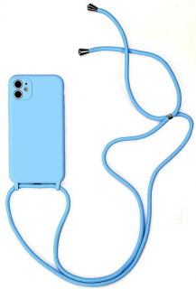 Strap silikonový kryt pro Apple iPhone 11 Pro Barva: Modrá