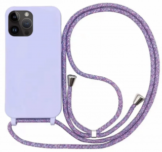Strap silikonový kryt pro Apple iPhone 12/12 Pro Barva: Modro fialová