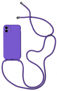Strap silikonový kryt pro Apple iPhone 7/8/SE (2020/2022) Barva: Fialová