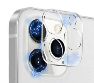 Tvrzené čiré sklo 2,5D k ochraně čoček fotoaparátu pro Apple iPhone 15 Pro/15 Pro Max