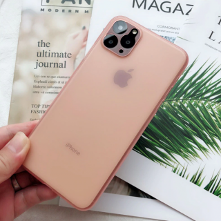Ultra tenký transparent kryt pro Apple iPhone 11 Pro Barva: Růžová