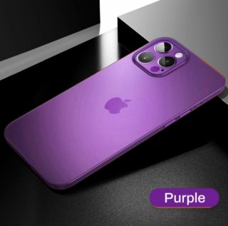 Ultra tenký transparent kryt pro Apple iPhone 13 Pro Max Barva: Fialová