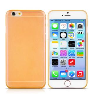 Ultra tenký transparent kryt pro Apple iPhone 6/6S Barva: Oranžová