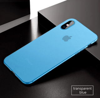 Ultra tenký transparent kryt pro Apple iPhone X/XS Barva: Modrá