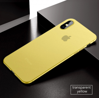 Ultra tenký transparent kryt pro Apple iPhone X/XS Barva: Žlutá