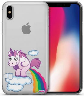 Unicorn makes rainbow silikonový kryt pro Apple iPhone X/XS