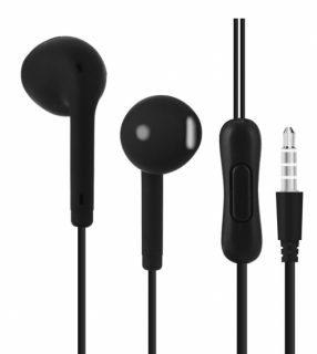 Univerzální sluchátka Earphone stereo 3,5 jack Barva: Černá