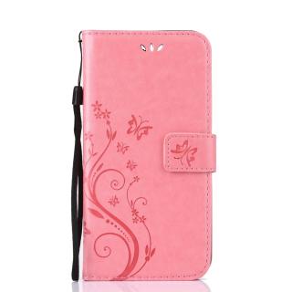 Wally butterfly knížkové pouzdro pro Apple iPhone 12 Mini Barva: Růžová