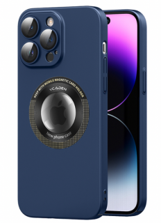 Zadní kryt s viditelným logem a podporou magsafe pro Apple iPhone 14 Barva: Modrá