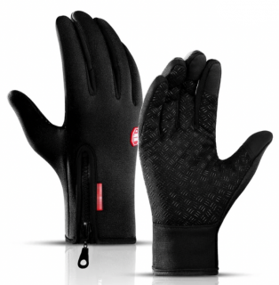 Zimní voděodolné dotykové rukavice Winds, černé Velikost: L