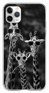 Žirafí zvědavci měkký kryt pro Apple iPhone 11
