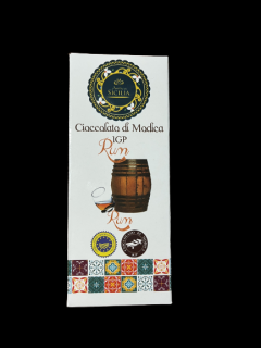 Antica Sicilia čokoláda Modica IGP s rumem 100g