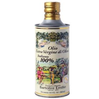 Bartolini Olivový olej extra virgin Angeli (100% Italiano) - za studena lisovaný 0,5L (plech)