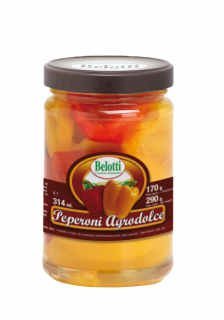 Belotti Sladkokyselé papriky (Peperoni agrodolce) 314ml