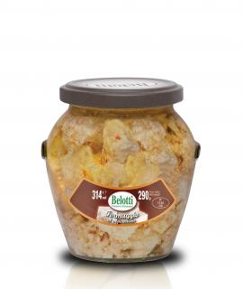 Belotti Sýr v olivovém oleji s chilli papričkou (Formaggio Al Peperoncino) 314ml