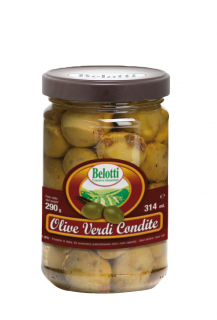 Belotti Zelené ochucené olivy (olive verdi condite) 314ml