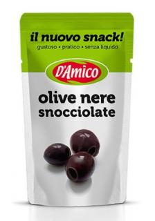 D´Amico olivy černé vypeckované Snack