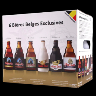 Exclusive Belgian Ales dárkový set 6x0,33l