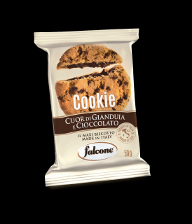 Falcone Maxi Cookie s lískooříškovou náplní a kousky čokolády 50g