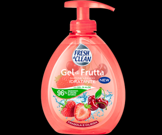 Fresh & Clean tekuté mýdlo na ruce (jahoda, třešeň) Gel di Frutta 300ml