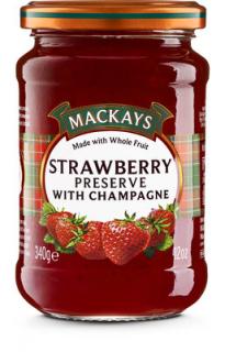 Mackays Jahodový džem se šampaňským 340g