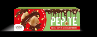 Monardo Pepite Lískové ořechy v hořké čokoládě (Nocciole Cioccolato Fondente) 150g