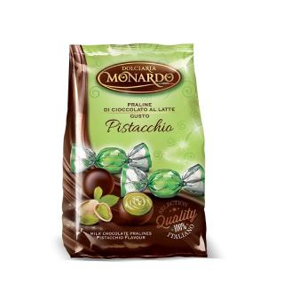 Monardo Pralinky mléčné s pistáciovou náplní (Praline Pistacchio) 100g