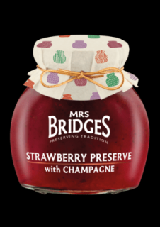 Mrs. Bridges Extra džem jahoda se šampaňským 340g
