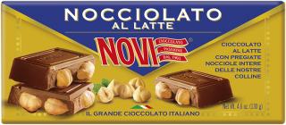 NOVI Cioccolato nocciolato al latte (mléčná s oříšky) 130g