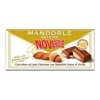NOVI mandorle al Latte - mléčná čokoláda s mandlemi 100g