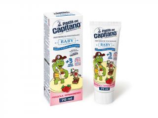 Pasta del Capitano zubní pasta dětská jahodová (Baby fragola) 75ml