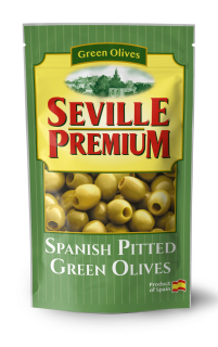 ​Seville Premium zelené olivy bez pecky (Green Olive) 75g