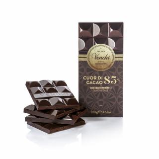 Venchi Extrahořká čokoláda 85% Cuor di Cacao 100g