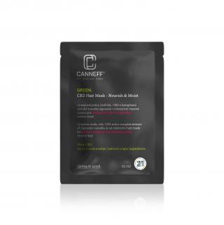 CANNEFF® GREEN. CBD Vyživující a hydratační vlasová maska 25 ml