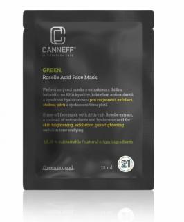 CANNEFF® GREEN. Exfoliační pleťová maska s obsahem ibiškových AHA kyselin