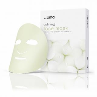 Croma Calming Pleťová maska se zeleným čajem 1 ks  Pleťová maska pro hydrataci a regeneraci pleti