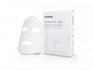 Croma Pleťová maska s kyselinou hyaluronovou 1 ks  Pleťová maska pro hydrataci a regeneraci pleti