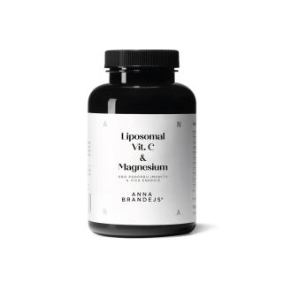 Liposomal Vit. C & Magnesium by ANNA BRANDEJS 90 kapslí  Doplněk stravy lipozomální vitamín C a hořčík na imunitu