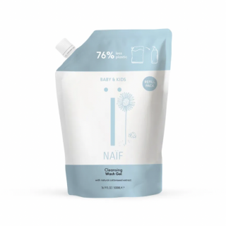 NAIF Čisticí a mycí gel pro děti a miminka přírodní - náhradní náplň 500 ml