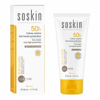 Soskin Paris SUN CREAM VERY HIGH PROTECTION SPF 50+ 50 ml  Ochranný krém SPF 50+ pro normální a mastnou pokožku