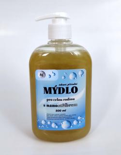 Přírodní tekuté mýdlo  s obsahem nanostříbra /500 ml/