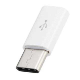 Redukce z micro USB na USB-C Barva: Bílá