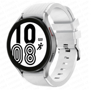 Silikonový řemínek 22mm pro Samsung Galaxy Watch/Amazfit GTR/Huawei Watch Barva: Bílá