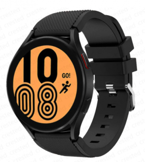 Silikonový řemínek 22mm pro Samsung Galaxy Watch/Amazfit GTR/Huawei Watch Barva: Černá