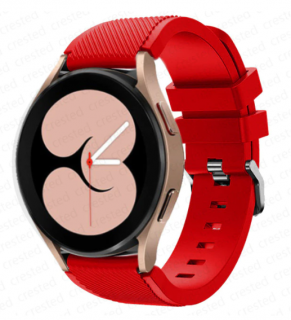 Silikonový řemínek 22mm pro Samsung Galaxy Watch/Amazfit GTR/Huawei Watch Barva: Červená