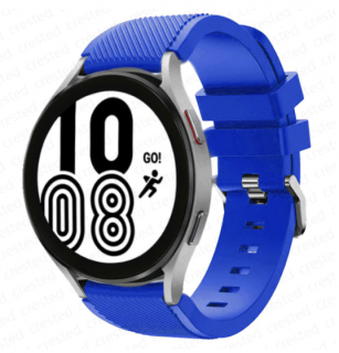 Silikonový řemínek 22mm pro Samsung Galaxy Watch/Amazfit GTR/Huawei Watch Barva: Modrá