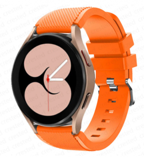 Silikonový řemínek 22mm pro Samsung Galaxy Watch/Amazfit GTR/Huawei Watch Barva: Oranžová