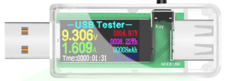 USB měřič proudu, napětí, kapacity a výkonu Atorch Color Barva: Bílá