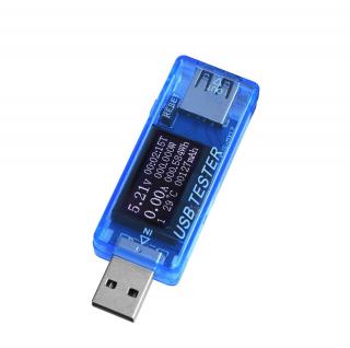 USB měřič proudu, napětí, kapacity a výkonu Keweisi KWS-MX17 Barva: Modrá