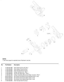 DISC BRAKE CALIPER PISTON KIT - (INCLUDES 2-21mm CALIPER PISTONS & SEALS) - ELIXIR